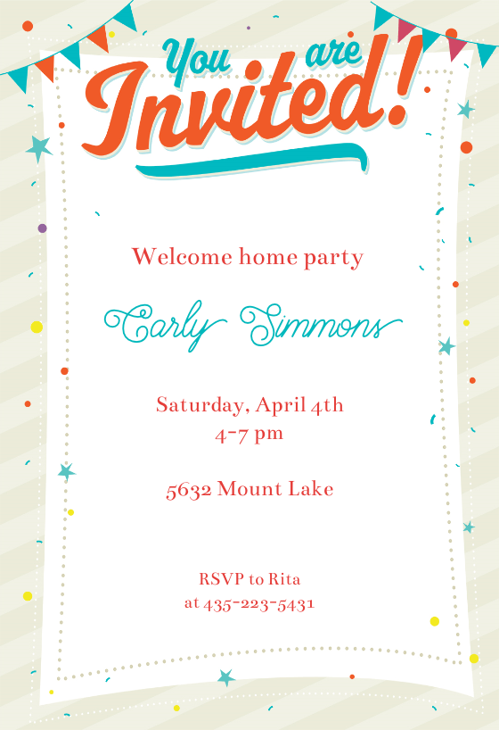 free party invitations templates